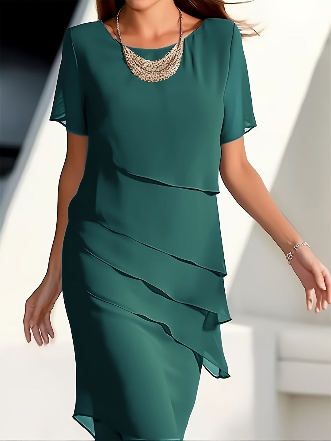 Megan | Chic Chiffon Dress