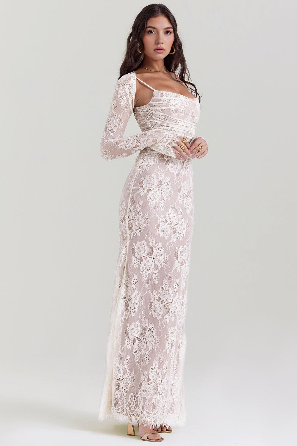 Clara | Elegant Black Lace Dress