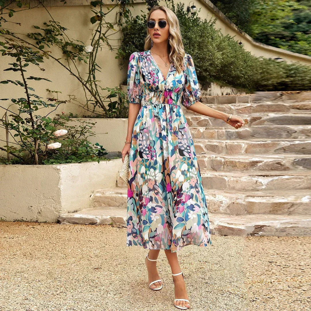 Sophie | Elegant V-neck Dress