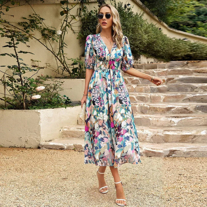 Sophie | Elegant V-neck Dress