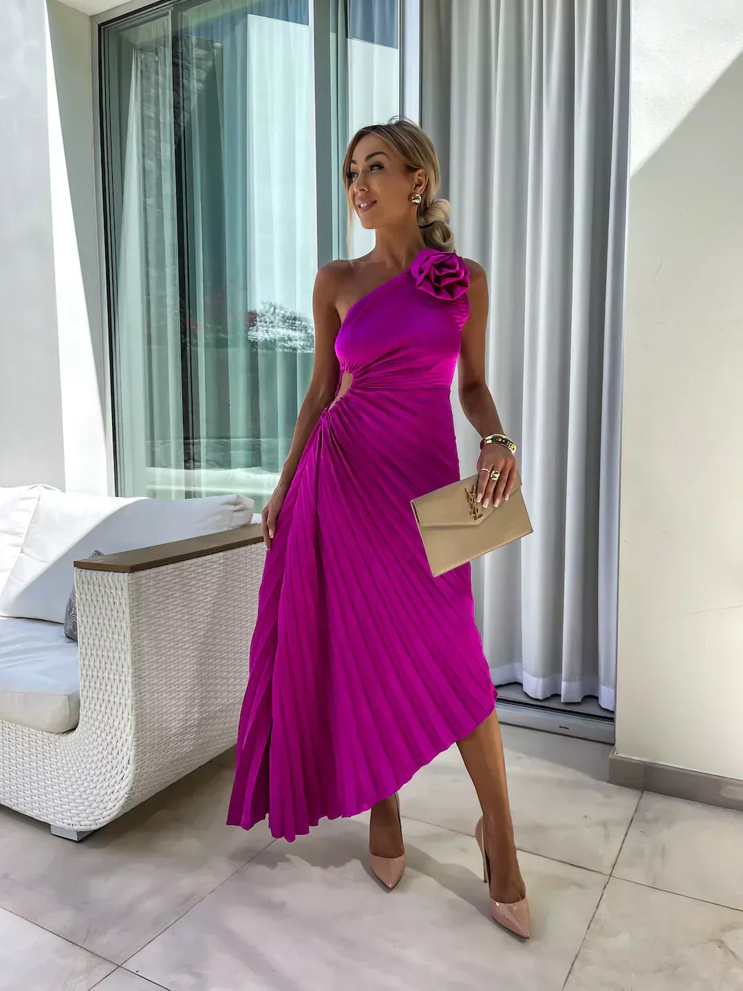 Megan | Elegant Floral Dress