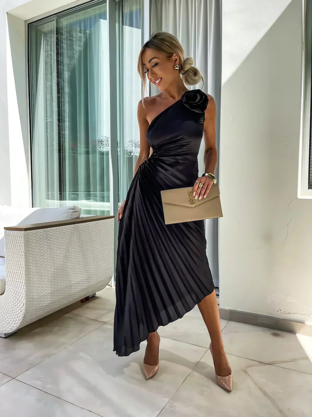 Megan | Elegant Floral Dress