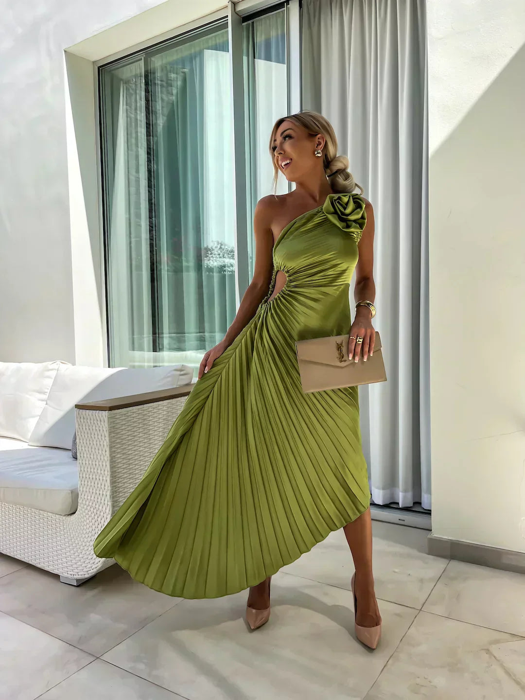 Megan | Elegant Floral Dress