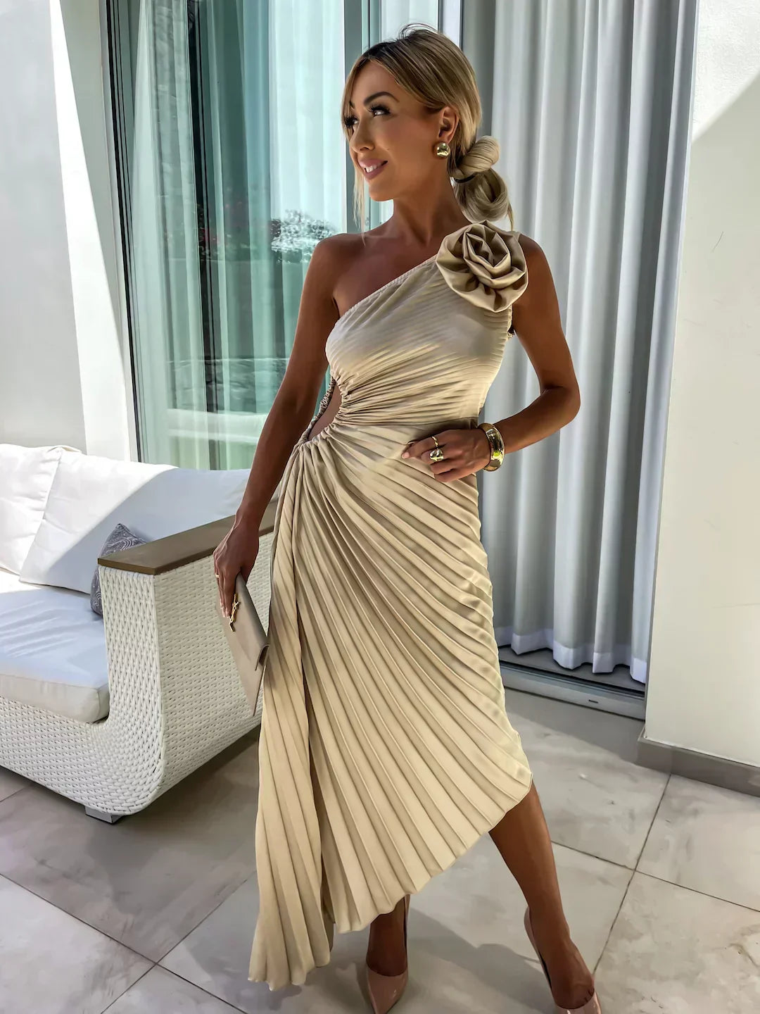 Megan | Elegant Floral Dress