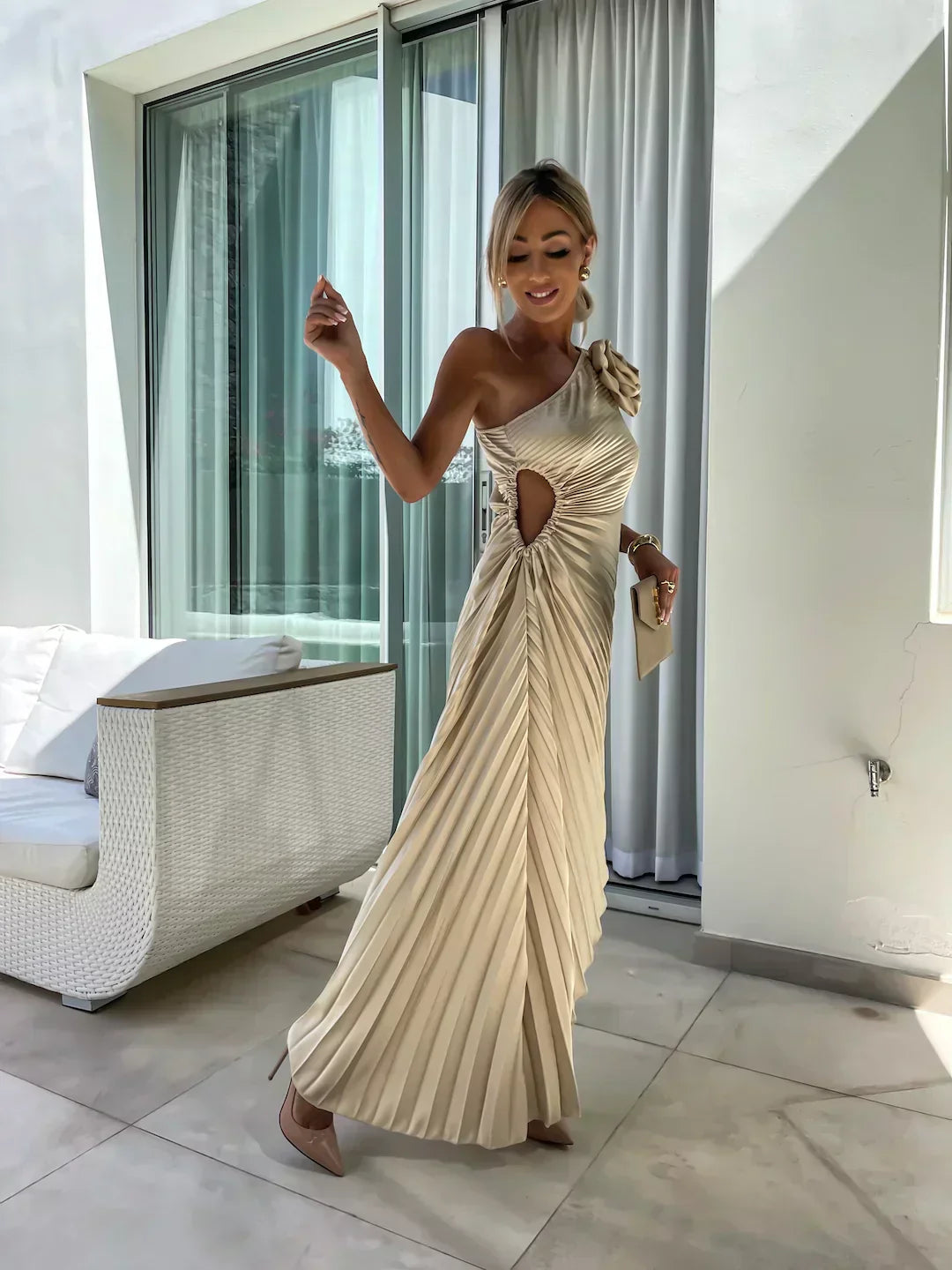 Megan | Elegant Floral Dress