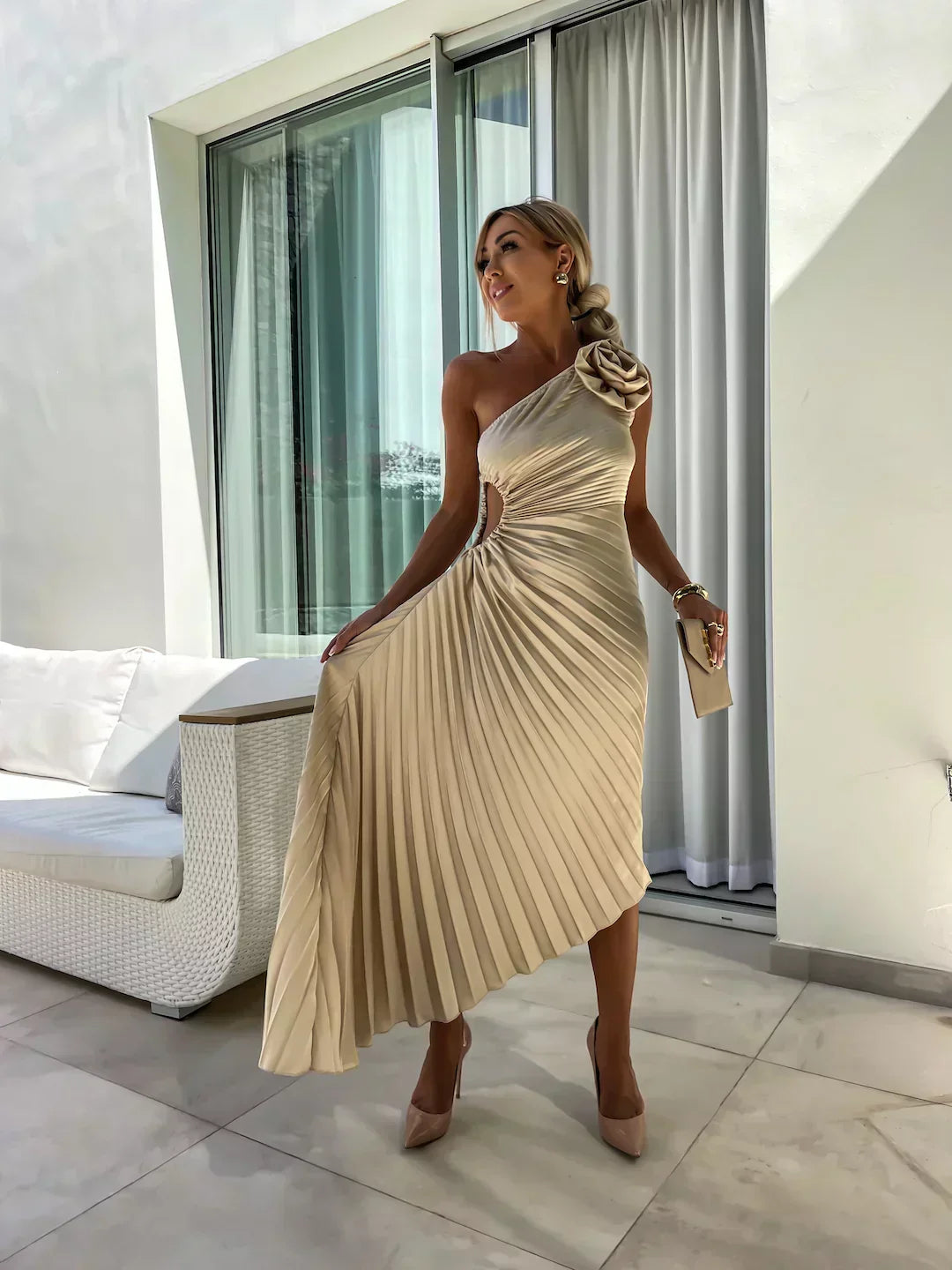 Megan | Elegant Floral Dress