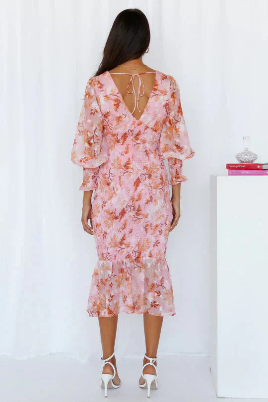 Clara | Elegant Floral Midi