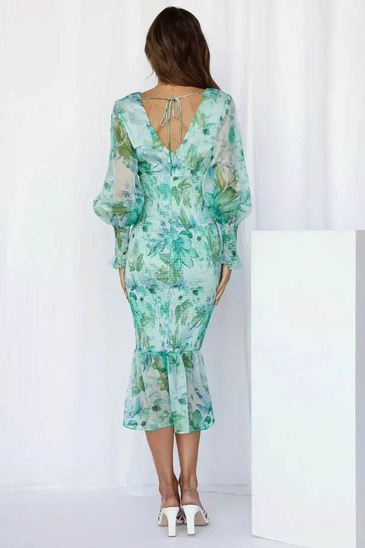 Clara | Elegant Floral Midi
