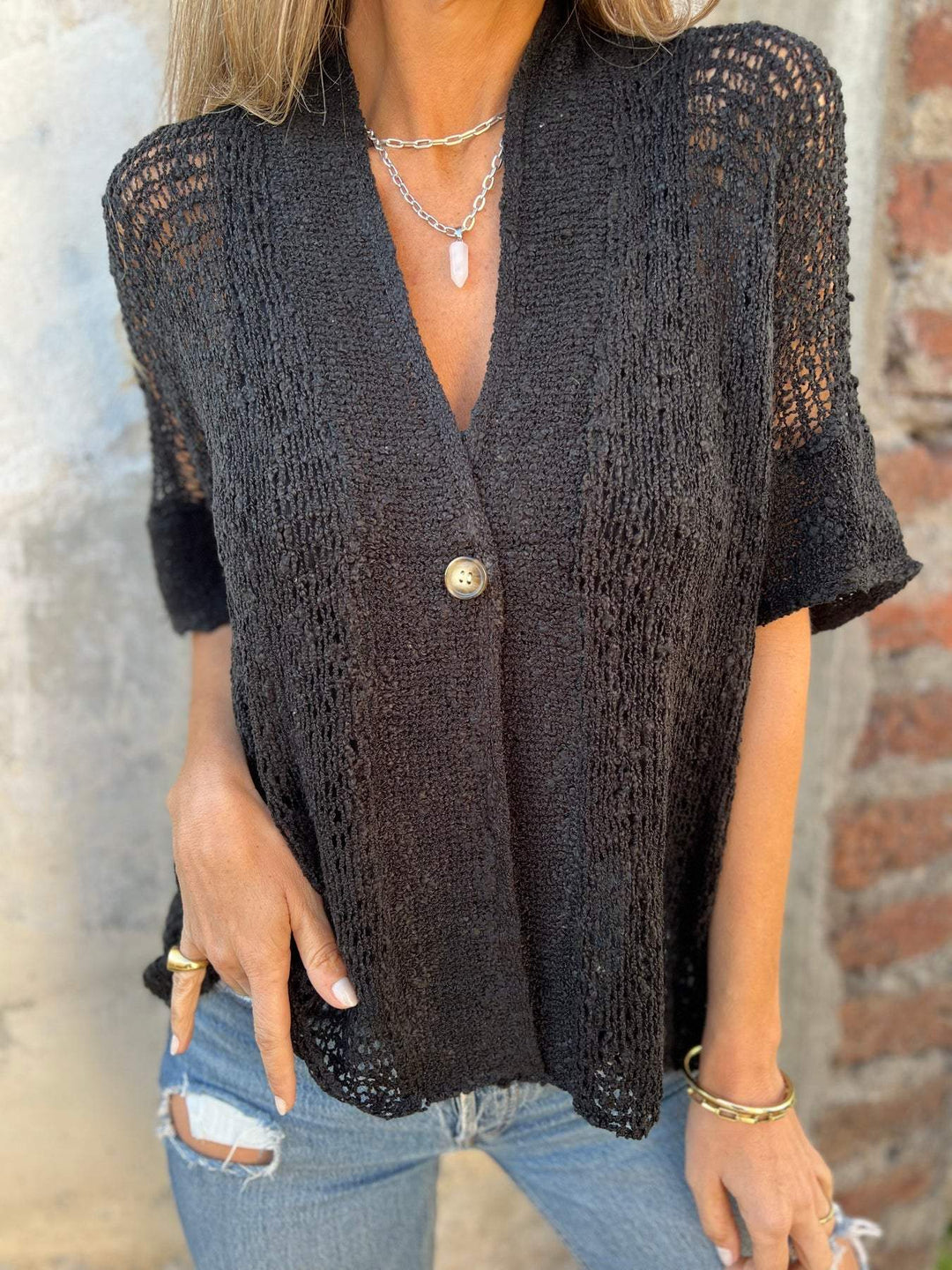 Clara | Stylish Knit Blouse