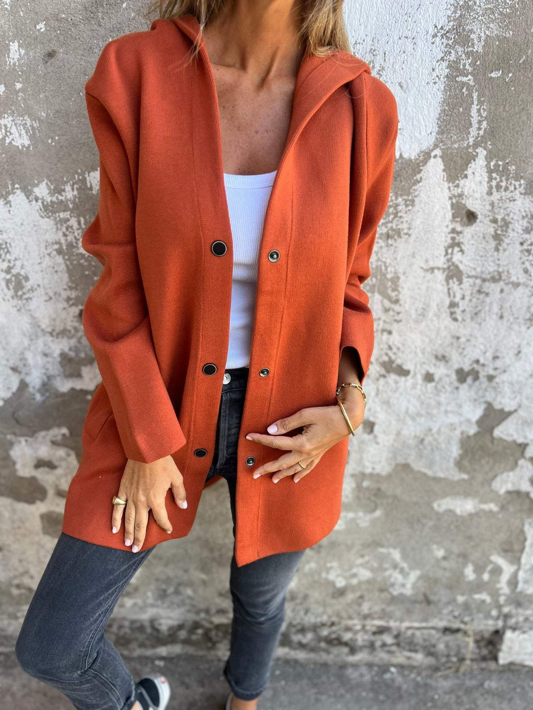 Jacqueline | Hoodie Jacket Buttons