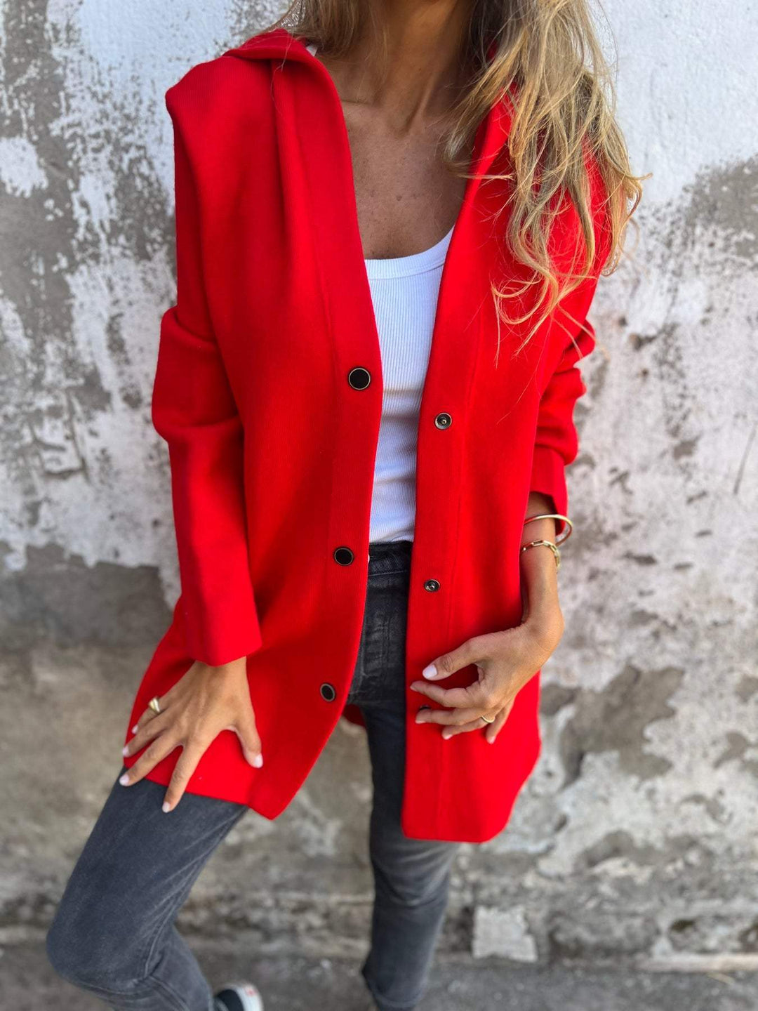 Jacqueline | Hoodie Jacket Buttons
