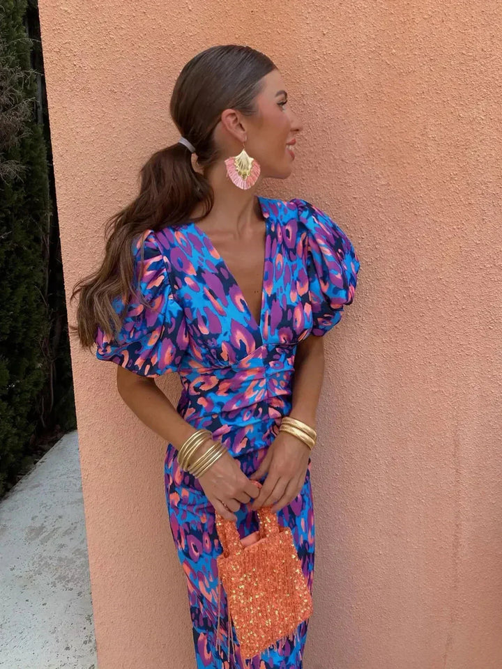 Lily | Vibrant Midi Dress