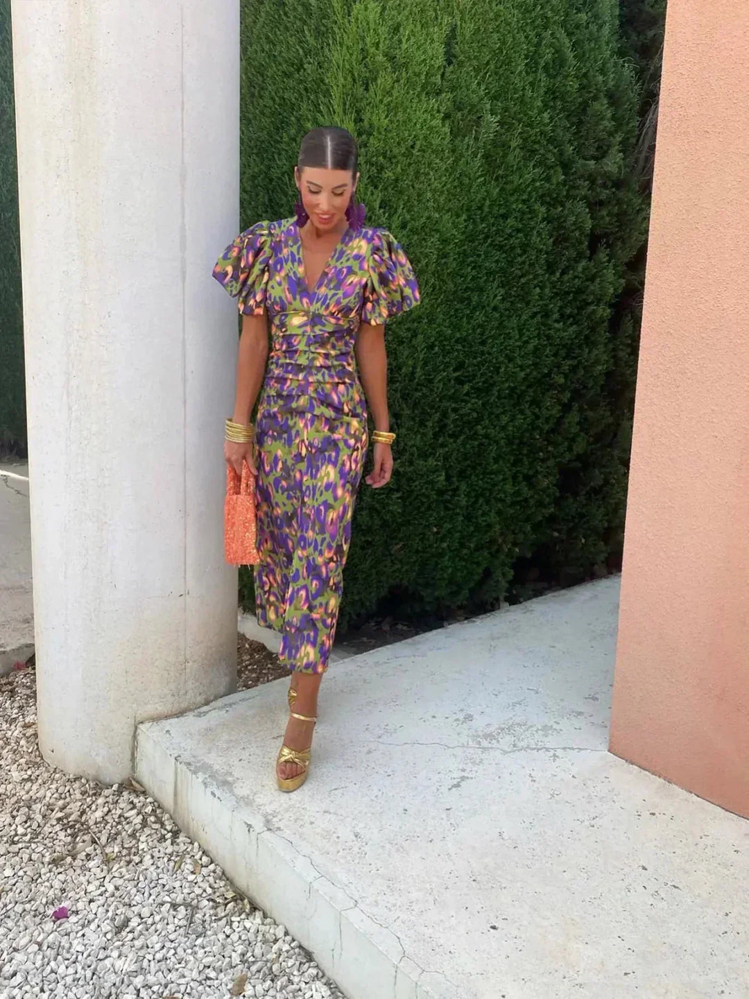 Lily | Vibrant Midi Dress