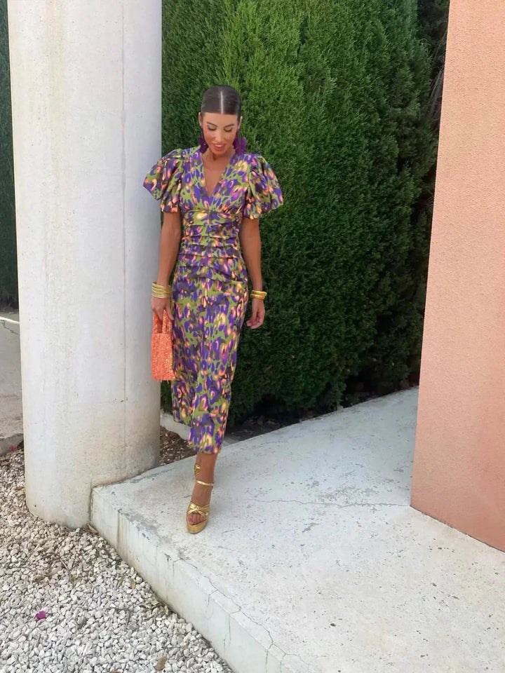 Lily | Vibrant Midi Dress