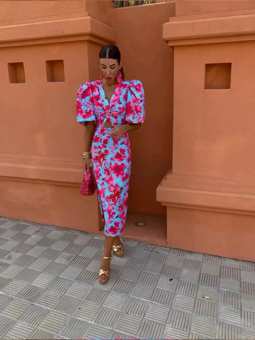 Lily | Vibrant Midi Dress