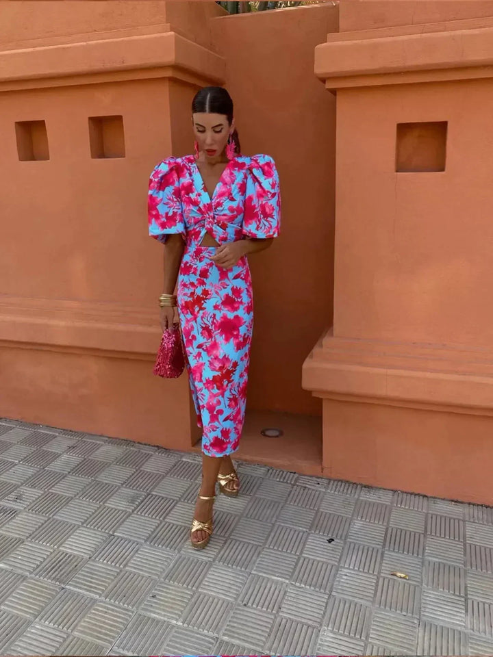 Lily | Vibrant Midi Dress