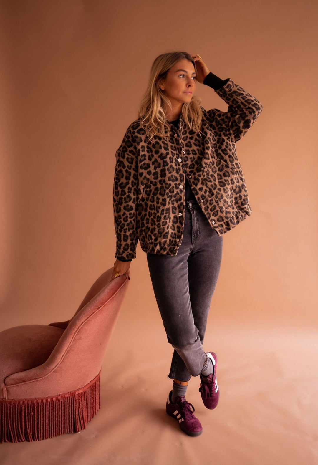 Megan | Stylish Leopard Jacket