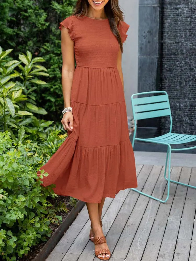 Clara | Flattering Belly Coverage Dress