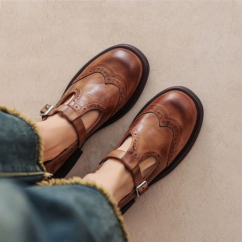 Clara | Stylish Leather Mary Janes