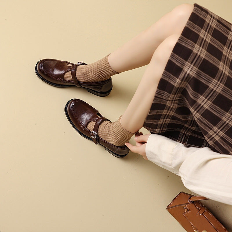 Lila | Stylish T-Strap Shoes