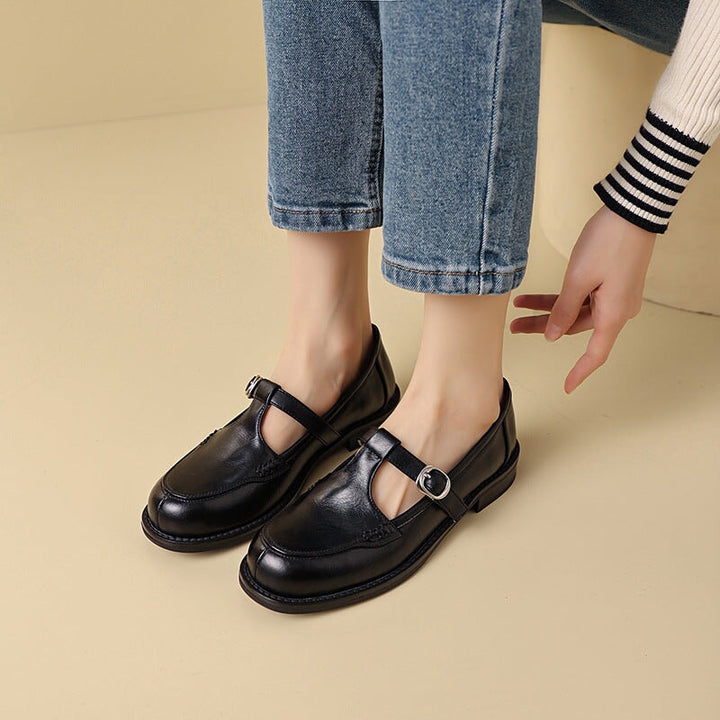 Lila | Stylish T-Strap Shoes