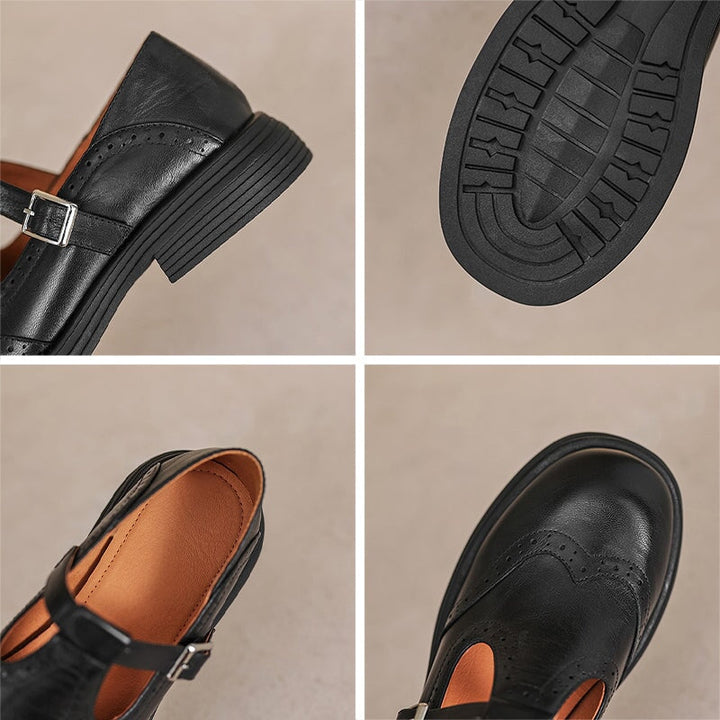 Clara | Stylish Leather Mary Janes