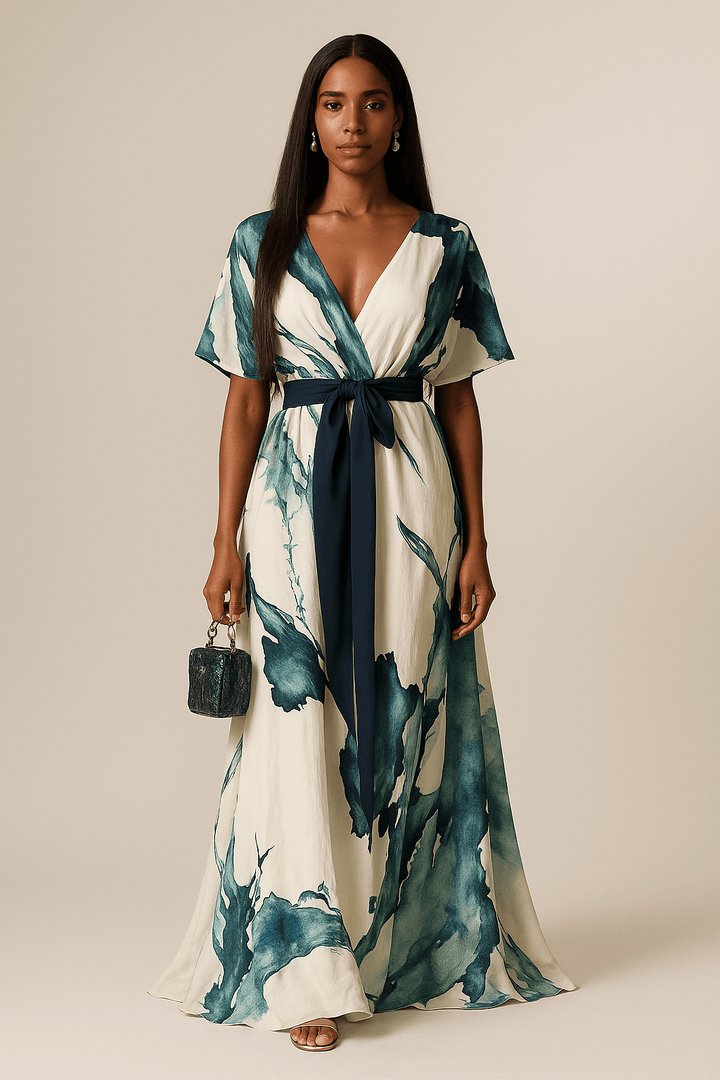 Megan | Flowy Watercolour Dress