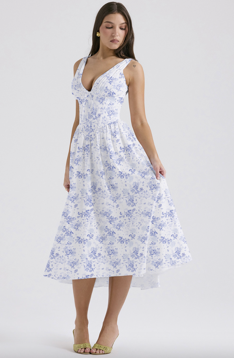Lily | Floral Sleeveless Dress