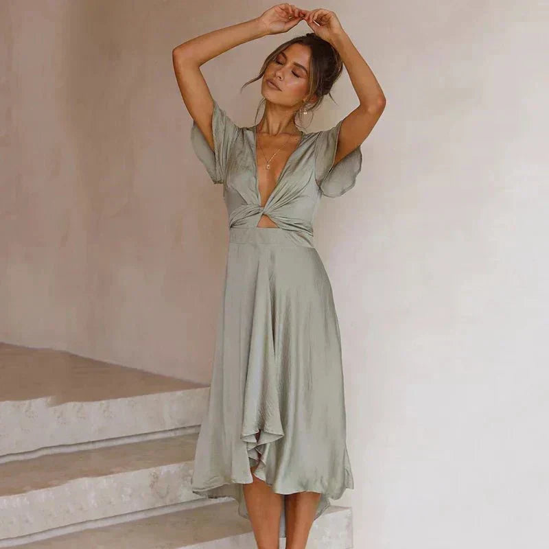 Chloe | Elegant Ruffle Midi