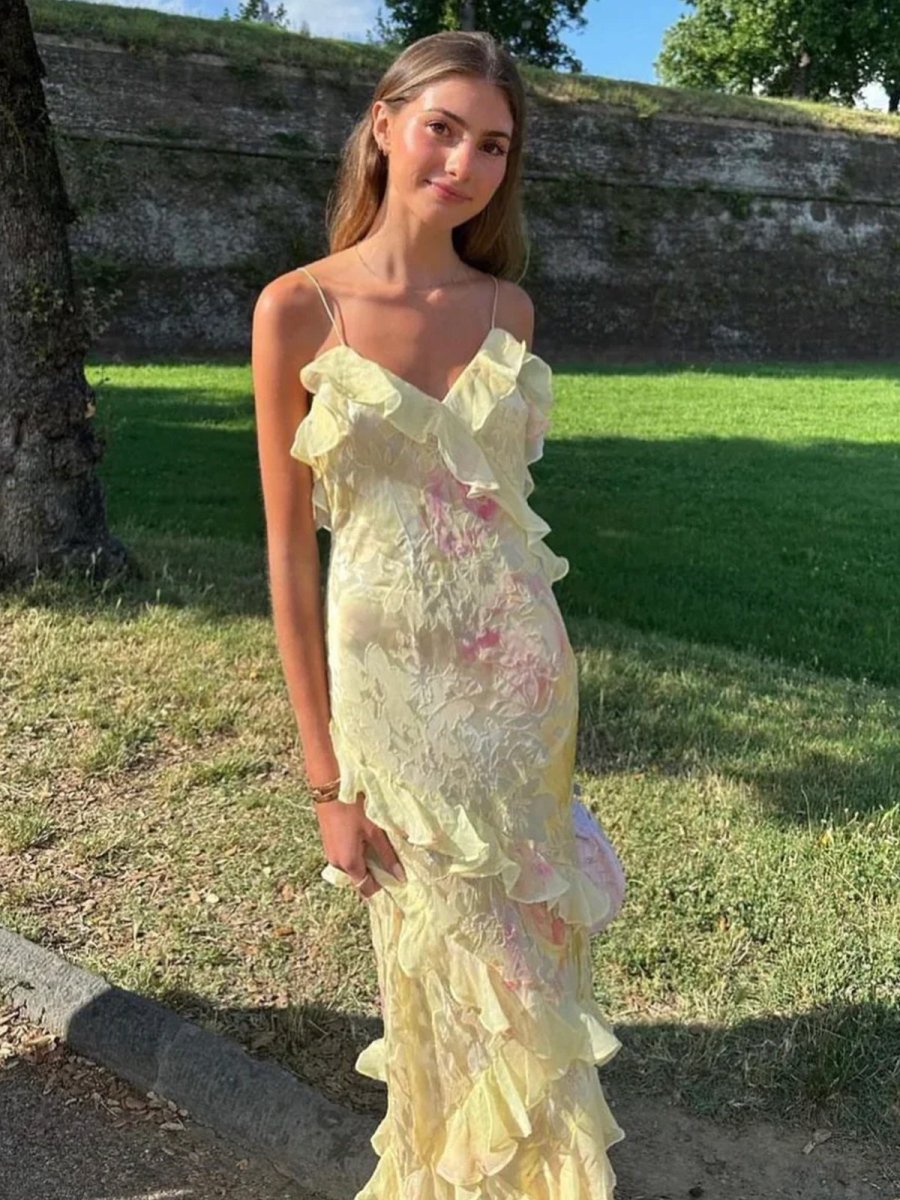 Sophie | Flowing Ruffle Gown