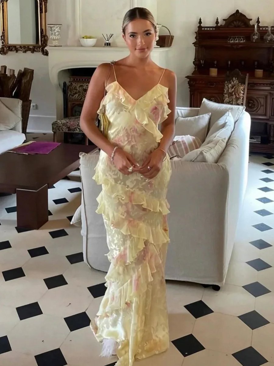 Sophie | Flowing Ruffle Gown