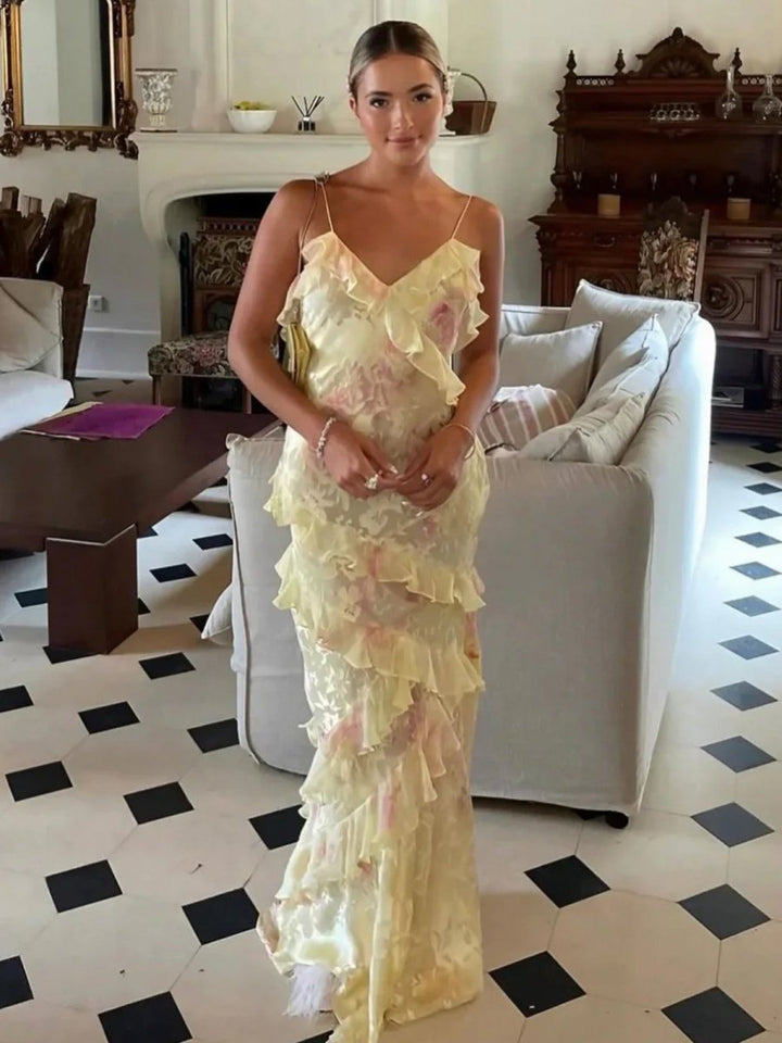 Sophie | Flowing Ruffle Gown
