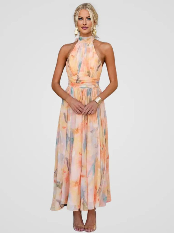 Molly | Elegant Peach Dress